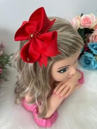 Laço Belli Strass Maria Alice Vermelho